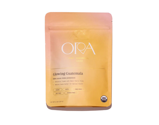Ora Cacao Organic Pure Cacao: Glowing Guatemala 100% - 8oz