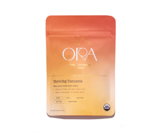 Ora Cacao Organic Pure Cacao: Thriving Tanzania 100% - 8oz