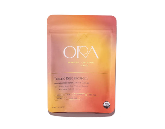 Ora Cacao Organic Super Cacao: Tantric Rose Blossom 100% - 8oz