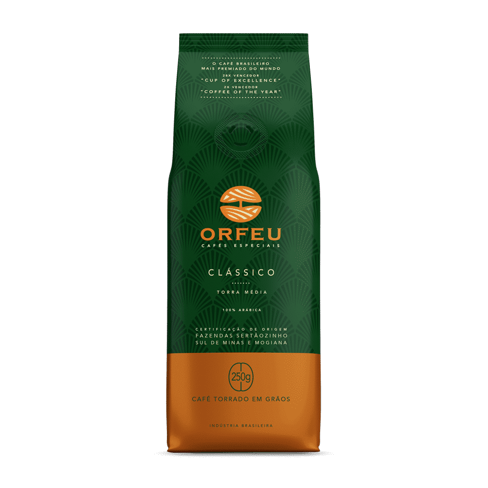 Orfeu Coffee Orfeu Specialty Coffee - Whole Beans, Classic Medium Roast, 1