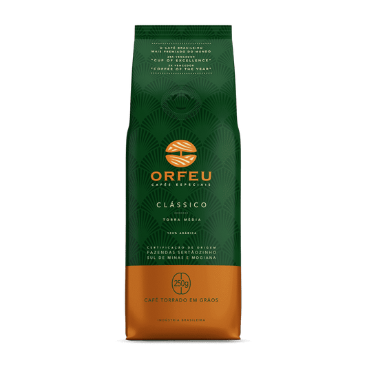 Orfeu Coffee Orfeu Specialty Coffee - Whole Beans, Classic Medium Roast, 50 Cases