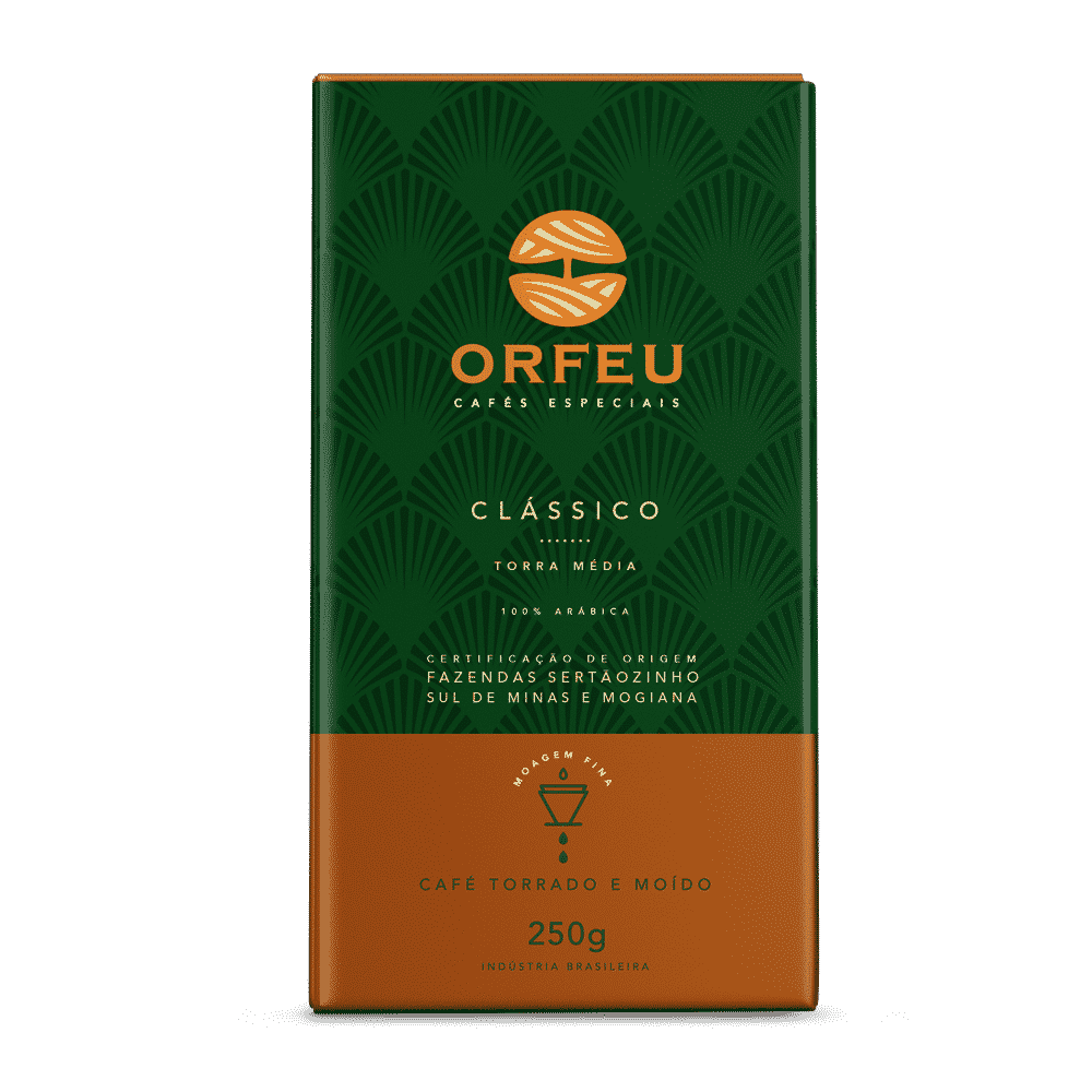 Orfeu Coffee Orfeu Specialty Coffee - Ground, Classic Medium Roast, 50 Cases