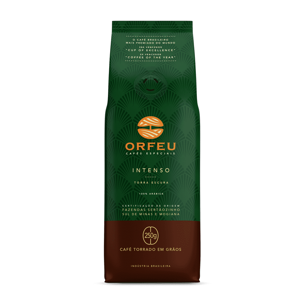 Orfeu Coffee Orfeu Specialty Coffee - Whole Beans, Intense Dark Roast, 1