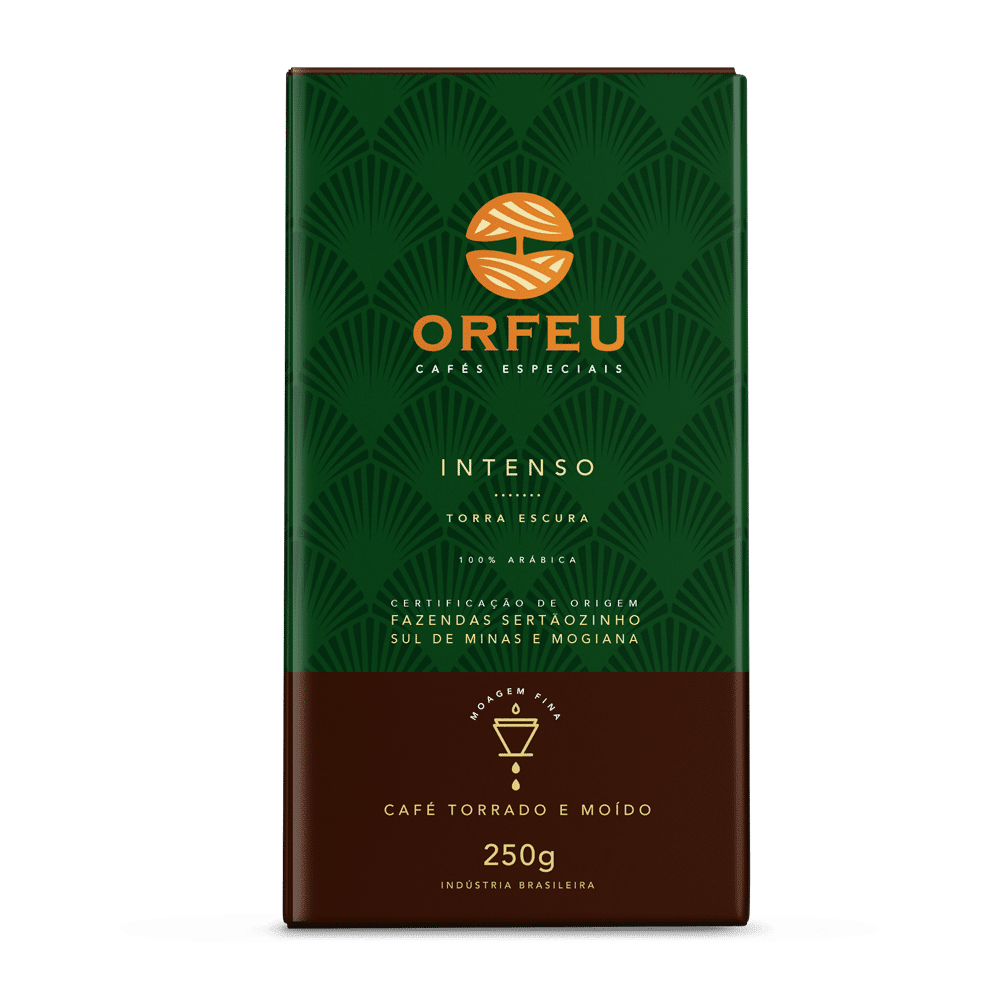 Orfeu Coffee Orfeu Specialty Coffee - Ground, Intense Dark Roast, 5 Cases