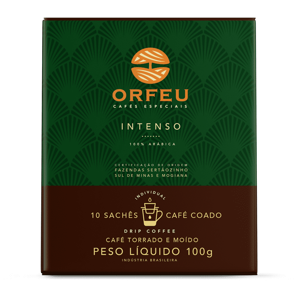 Orfeu Coffee Orfeu Specialty Coffee - Drip, Intense Dark Roast, 5 Cases