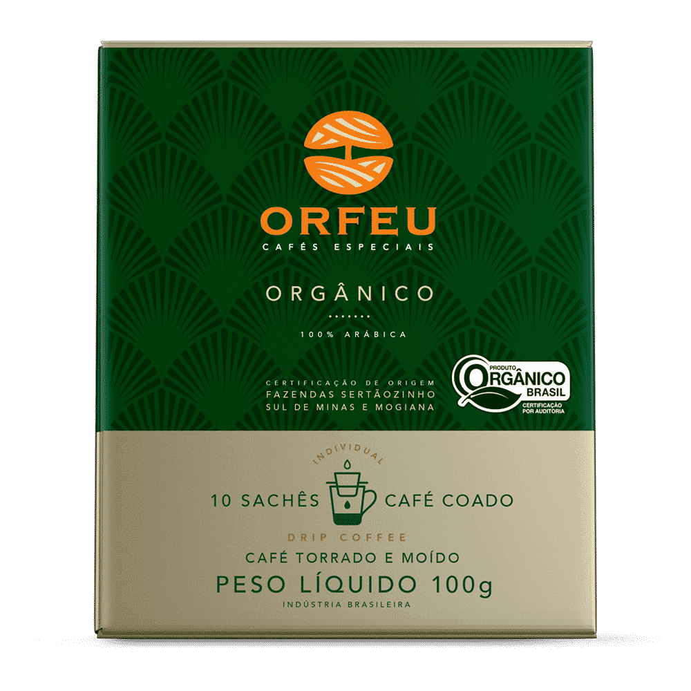 Orfeu Coffee Orfeu Specialty Coffee - Drip, Organic Medium Roast, 50 Cases