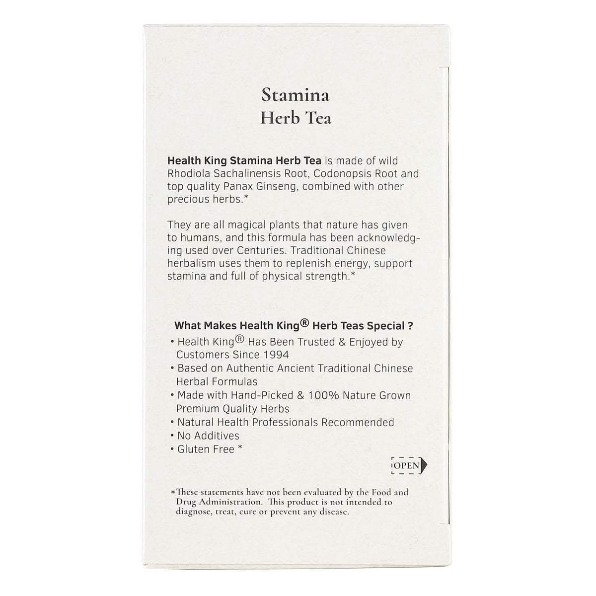 Stamina Herb Tea