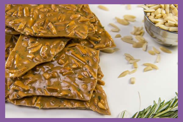 p.o.p. candy Butter Crunch - 4oz, rosemary almond