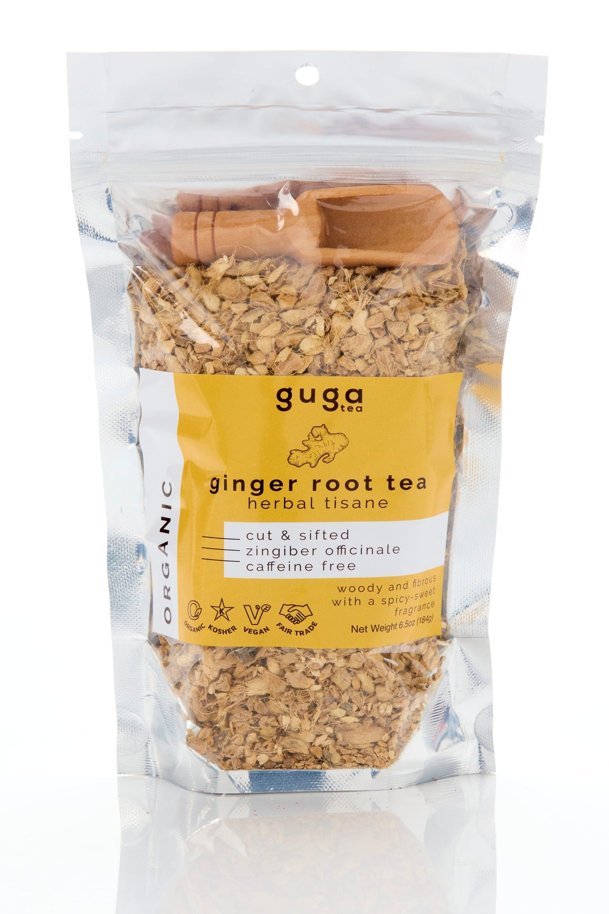 Ginger Root Tea - Cut & Sifted - Certified Organic 00850030056160