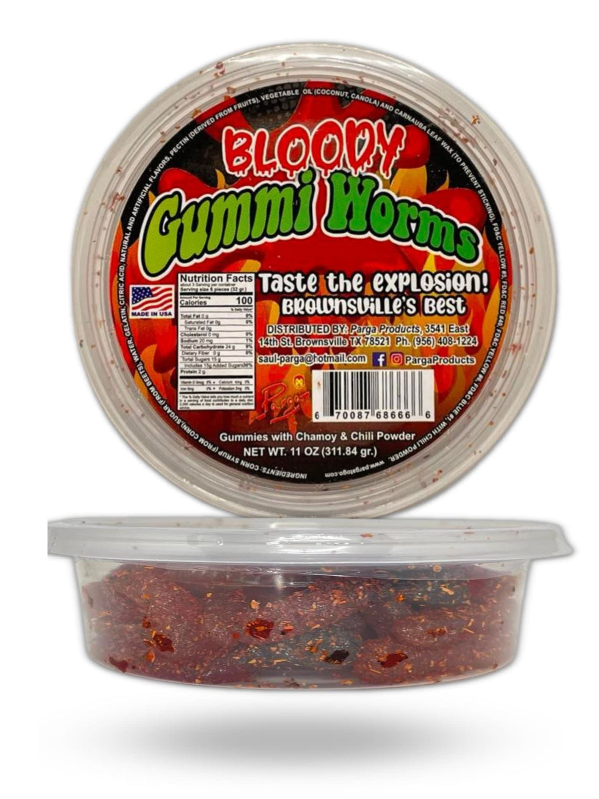 Parga Products Bloody Gummi Worms
