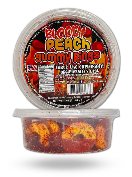 Parga Products Bloody Peach Gummy Rings