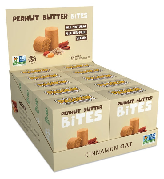 Pasokin Peanut Butter Bites - Display, Cinnamon Oats