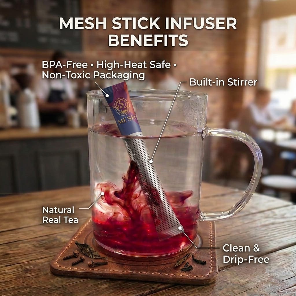 Apple Fruit Tea Mesh Sticks (16 Servings)