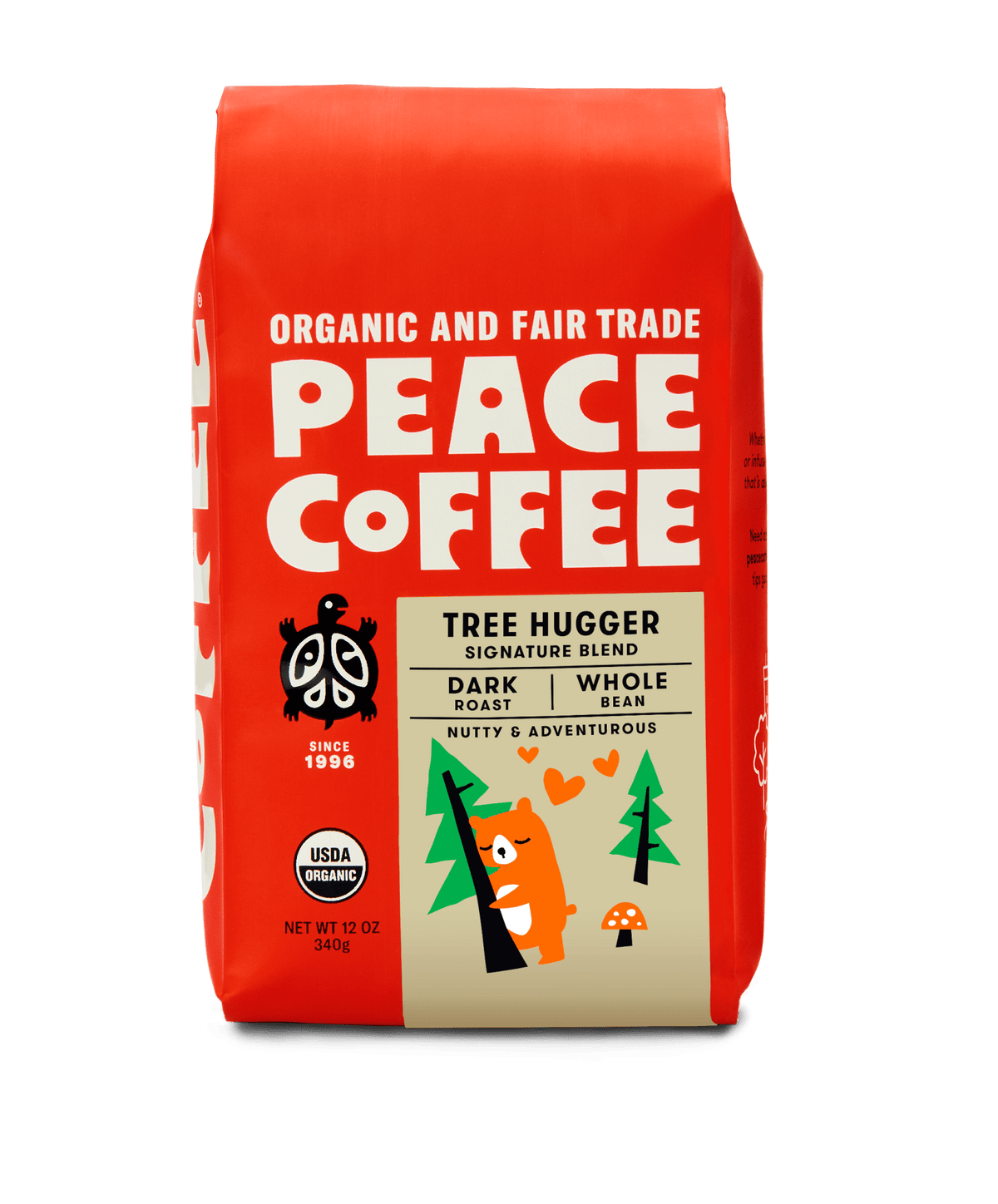 Peace Coffee 12oz Blends - Whole Bean - Tree Hugger