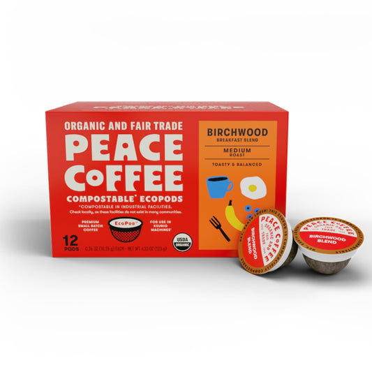Peace Coffee Peace Coffee® 12ct Pods - Birchwood Breakfast Blend