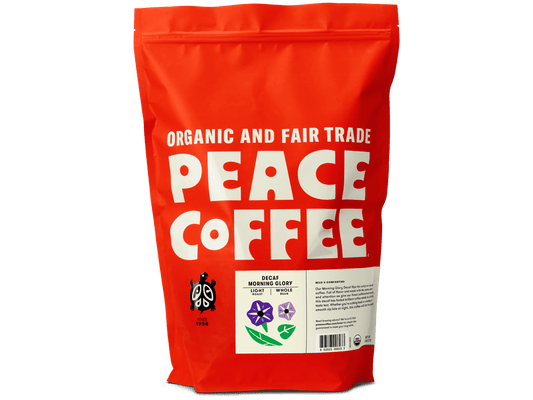 Peace Coffee 5lb - Whole Bean Coffee - Decaf Morning Glory