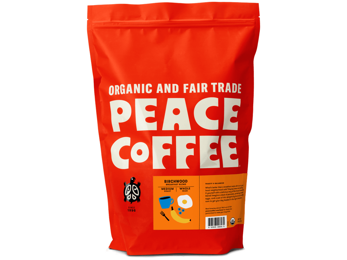 Peace Coffee 5lb - Ground Coffee - Birchwood Breakfast Blend
