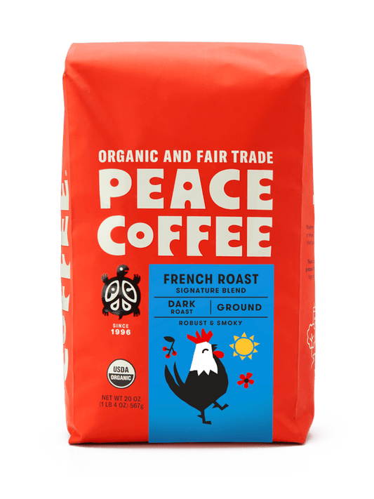 Peace Coffee 20oz Blends - Ground - French Roast