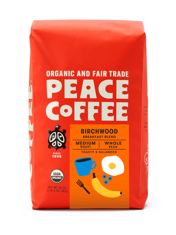 Peace Coffee 20oz Blends - Whole Bean - Birchwood
