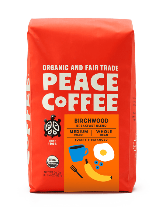 Peace Coffee 20oz Blends - Whole Bean - Birchwood