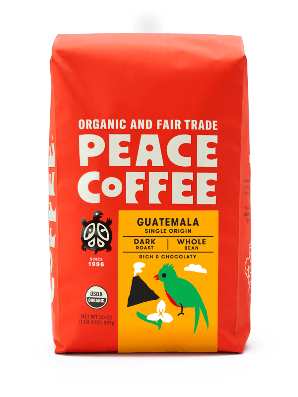 Peace Coffee 20oz Blends - Whole Bean - Guatemala