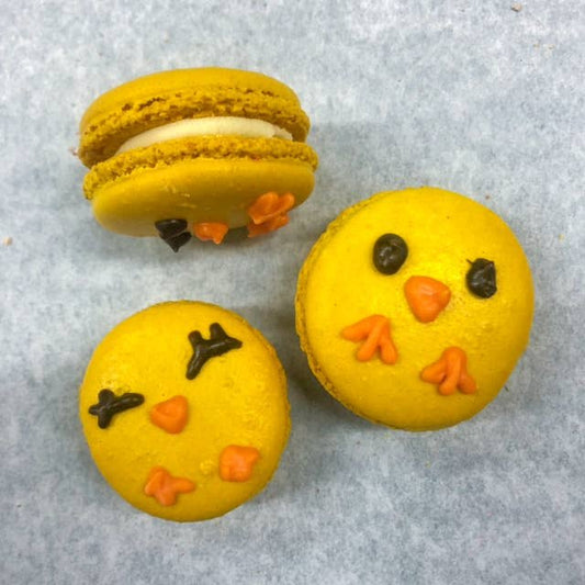 Phivi Box Macarons Baby Chick Easter Spring Design (12), Gluten-Free