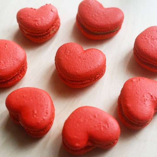Phivi Box Macarons Heart Design (12), Handmade Gluten-Free Valentine's