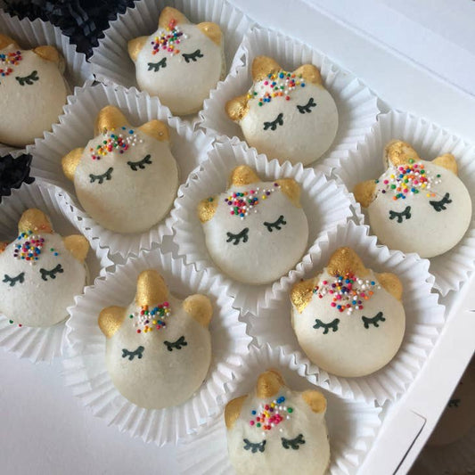 Phivi Box Macarons Unicorn (12), Handmade Gluten-Free