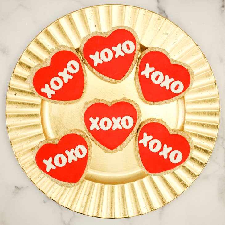 Valentine's Day Heart with Conversation Rice Crispie Treats
