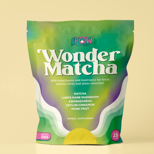 Pow Wonder Matcha - Lightly Sweetened - 14 Servings