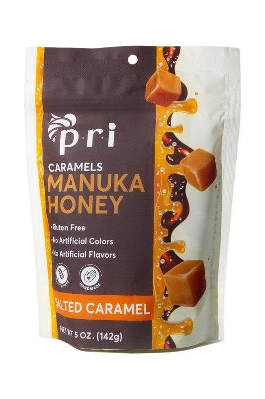PRI Manuka Honey Sea Salt Caramels - 4 oz.