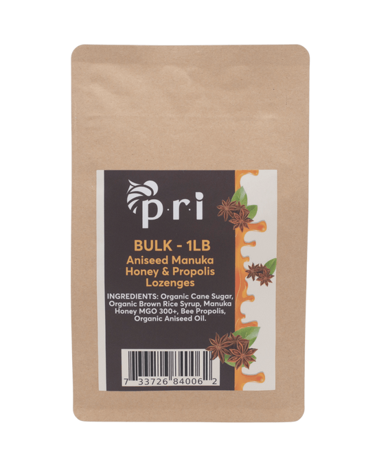 PRI Manuka Honey Lozenges, MGO 300+ Aniseed Flavor - (113 per pound)