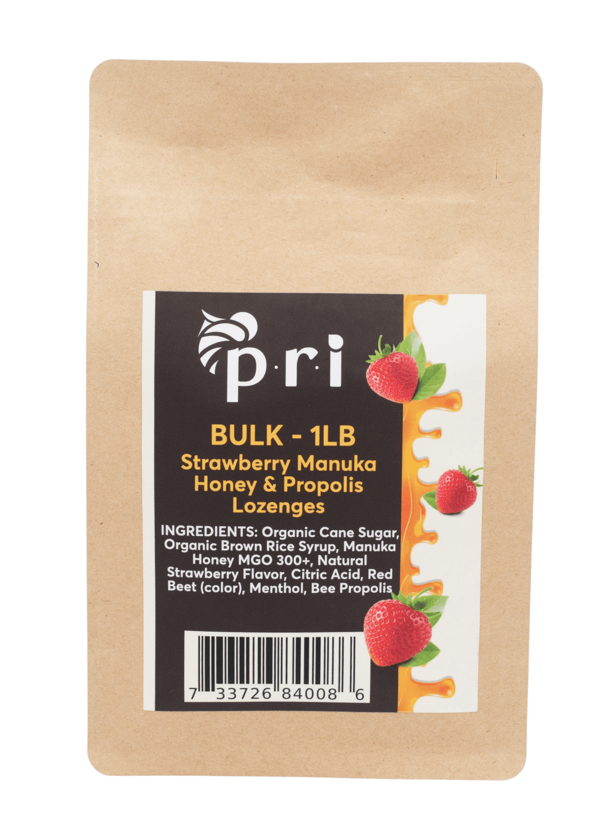 PRI Pacific Resources International Bulk Strawberry Lozenges - 1 lb