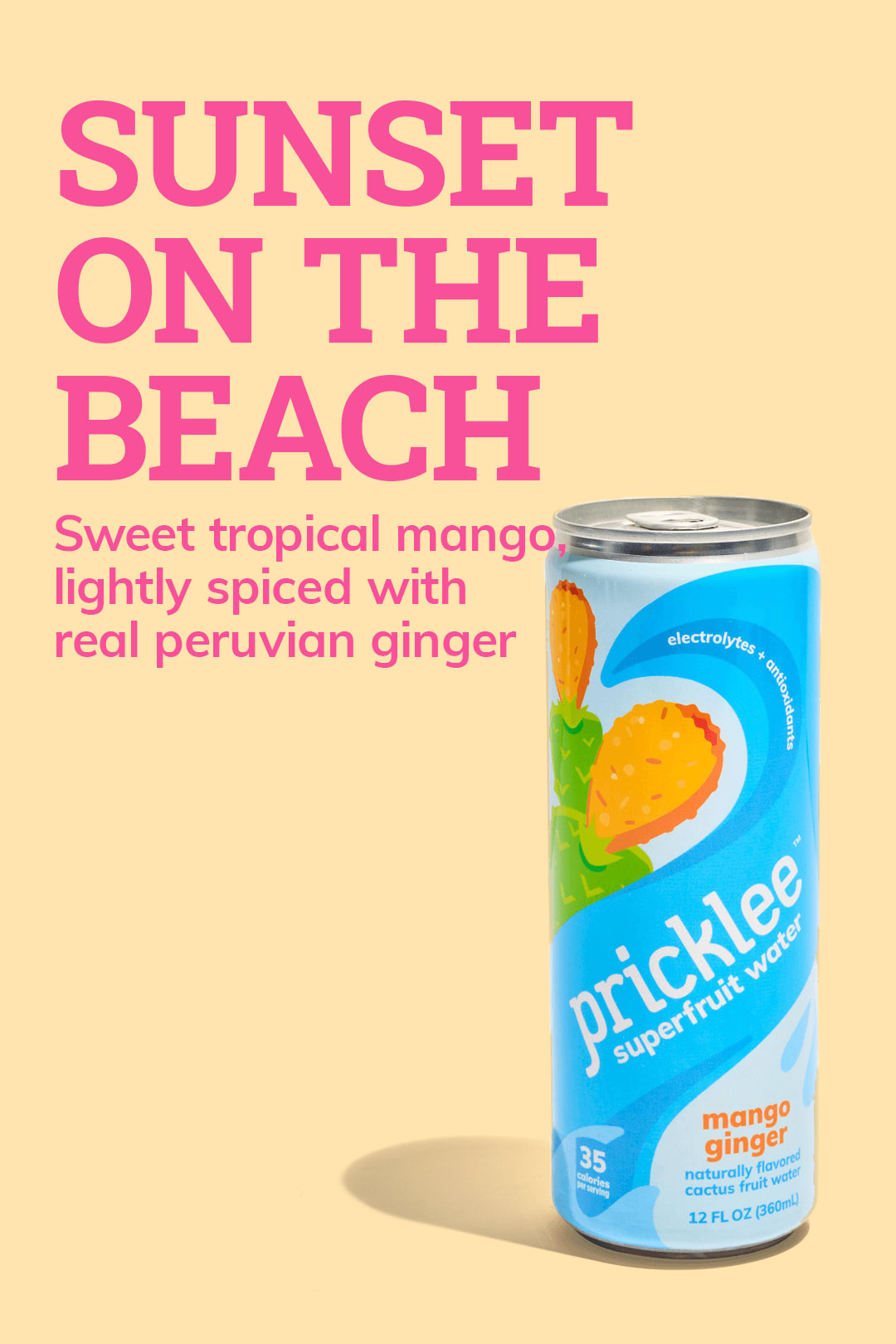 Pricklee Superfruit Water - Mango Ginger