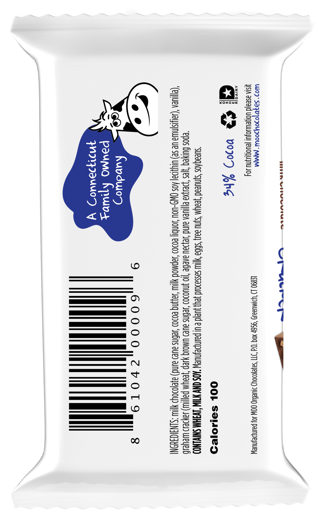 Natural Graham Cracker & Milk Chocolate Mini Bars, 0.7 oz 009