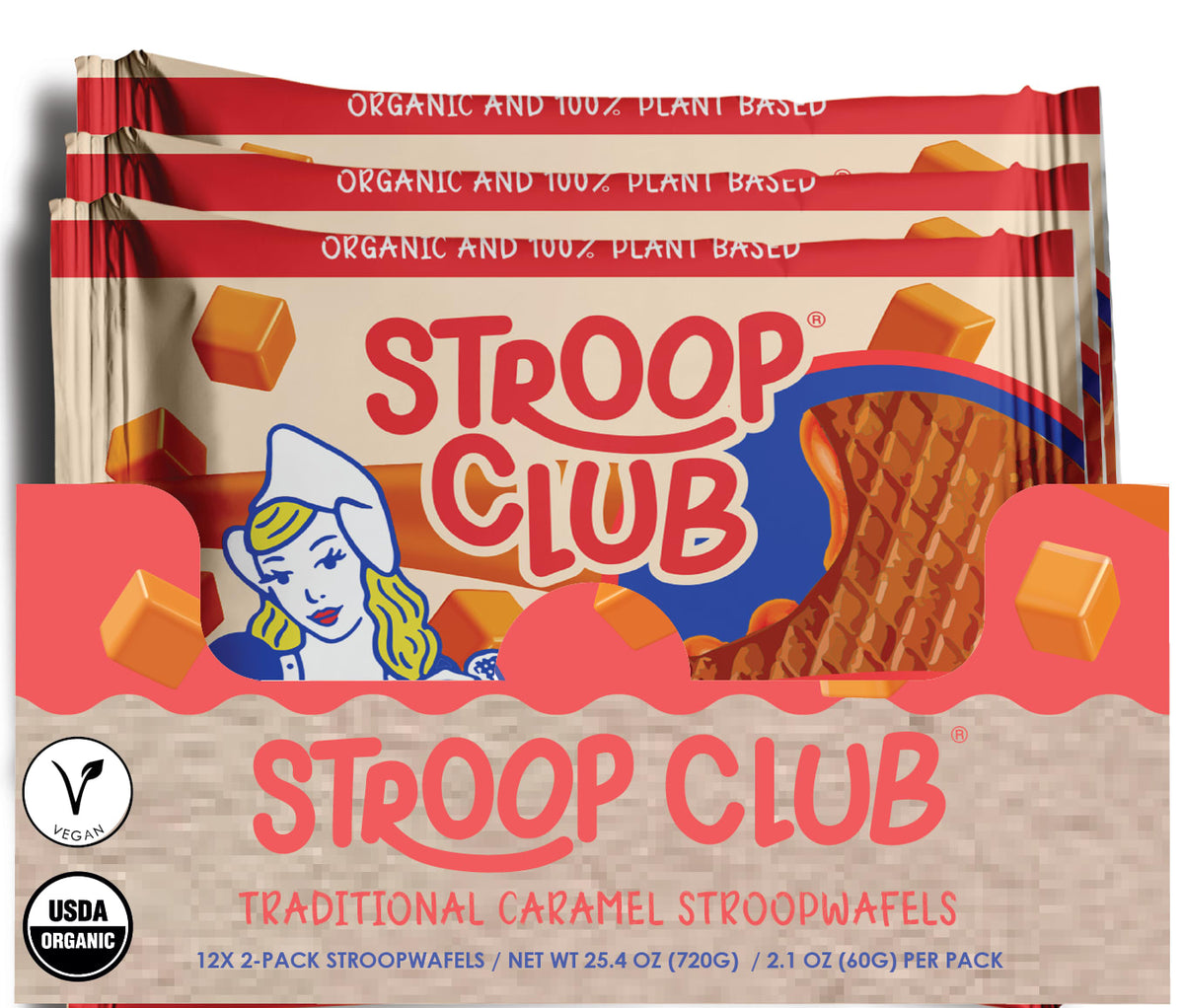 Organic and Plant Based Stroopwafel 2-Pack VEG12X2MC