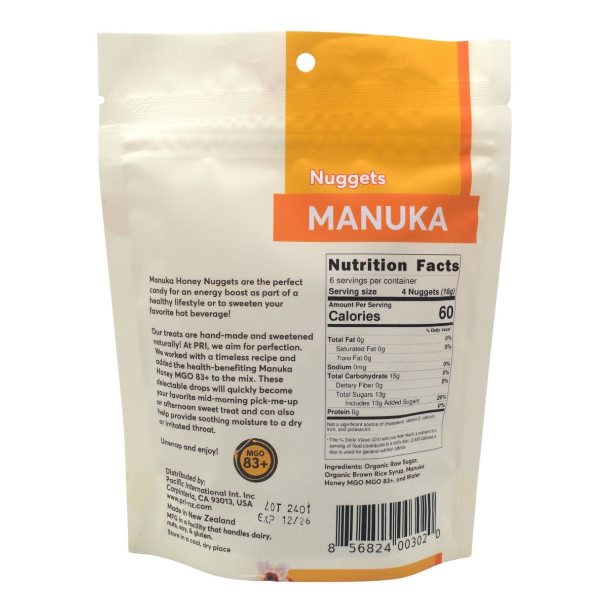 Pacific Resources International Manuka Nuggets 00302