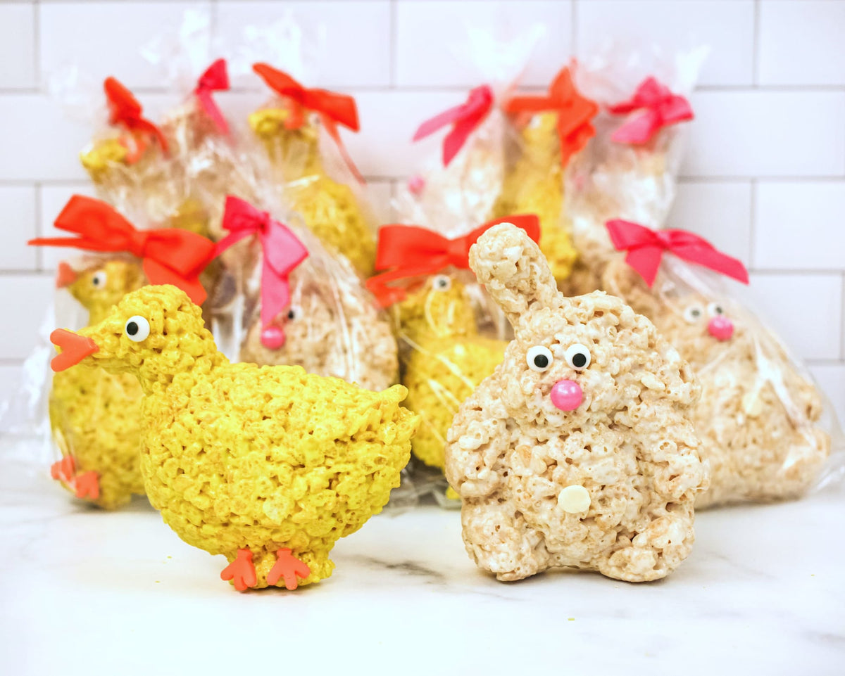 Easter Bunny and Chick Rice Crispie Treats