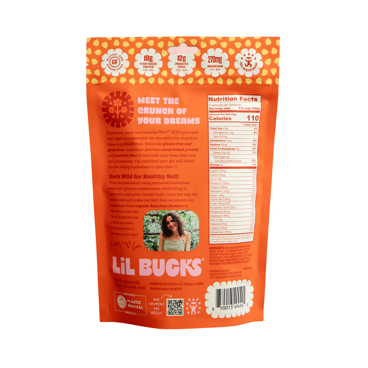 Clusterbucks - Organic Sprouted Buckwheat Clusters CB004