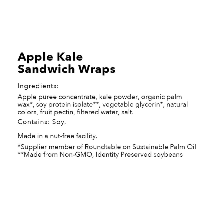 Apple Kale - 6pk Sandwich Wraps GEM-KAP-87-6-RS