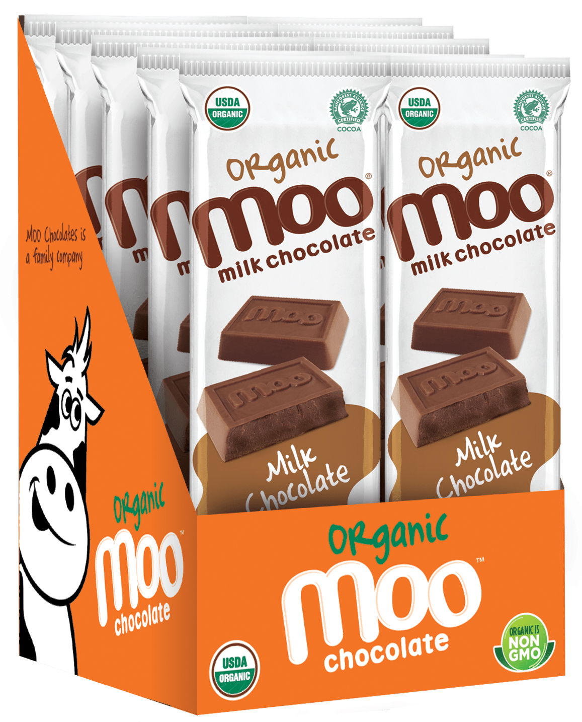 Organic Solid Milk Chocolate Large Bar, 1.4 oz 025
