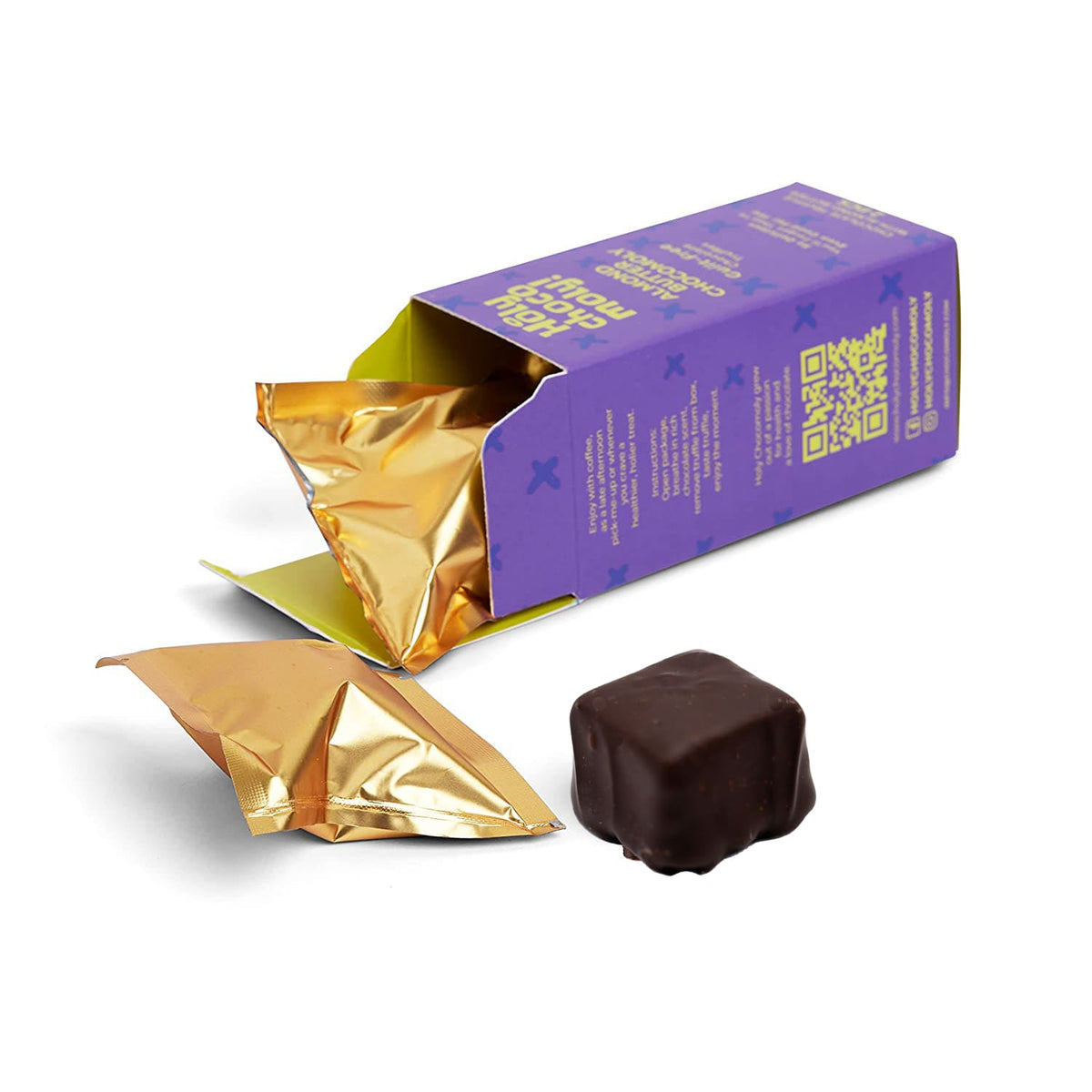 Mini Chocolate Truffle Box - 2ct Boxes HC-US-MIN-2PA-ALM-CAS