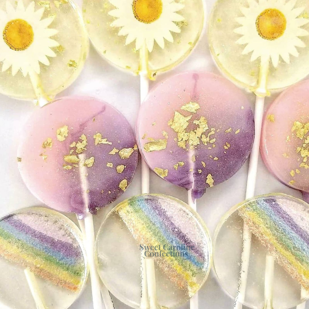 Purple & Pink Lollipops, Passion Fruit, 10/Case - VEGAN 00002