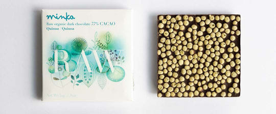 Organic Raw Chocolate Bar - 77% with Quinoa - Raw Collection