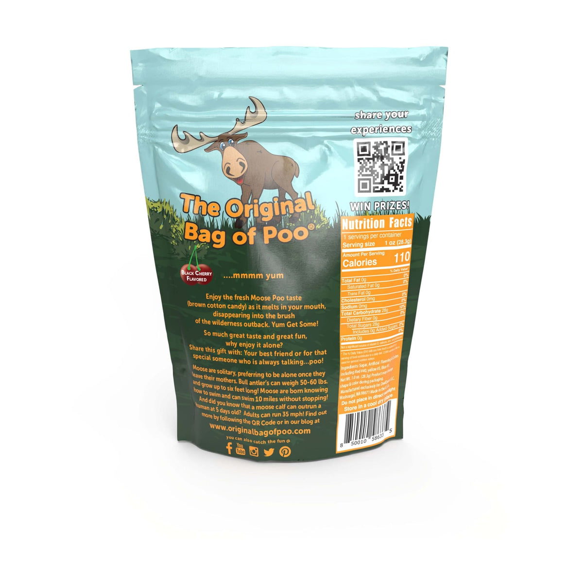The Original Bag of Poo - Moose Cotton Candy 27001-cs