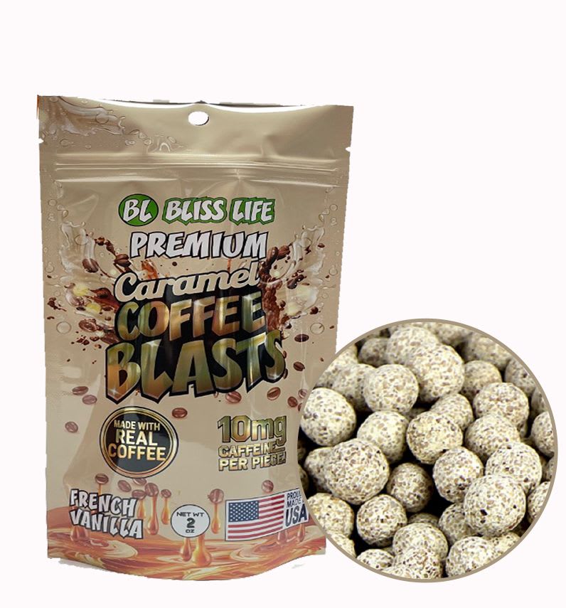 Caramel Coffee Blasts - Made with REAL Coffee - 10mg per piece 20ctfrenchvanilla