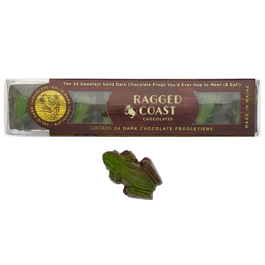 Ragged Coast Chocolates Dark Chocolate Frogs - Green