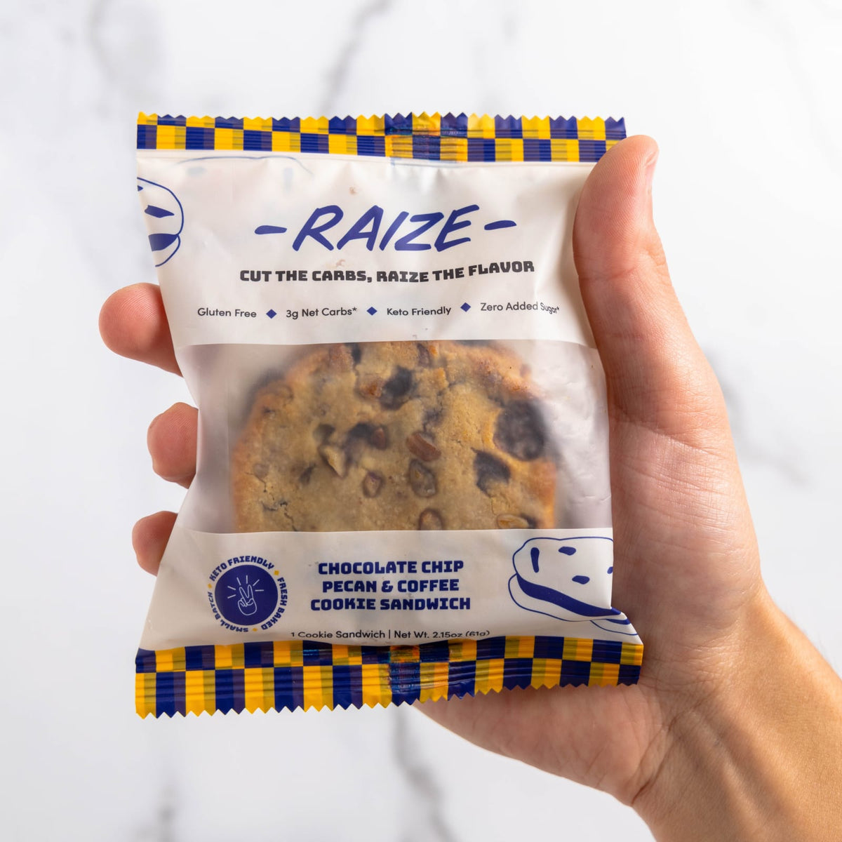 RAIZE Raize Cookie Sandwiches - Chocolate Chip Pecan & Coffee