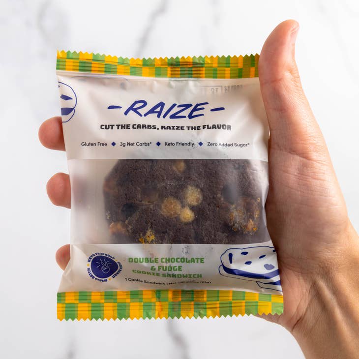RAIZE Raize Cookie Sandwiches - Double Chocolate & Fudge