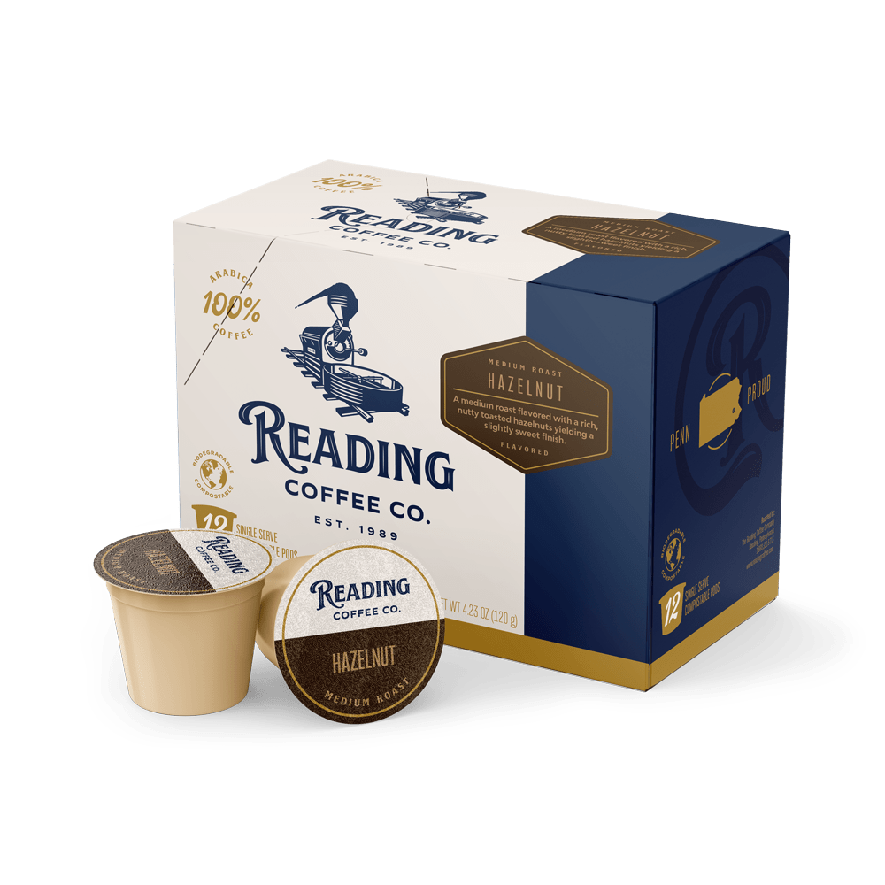 Reading Coffee Single Serve Pods - Hazelnut